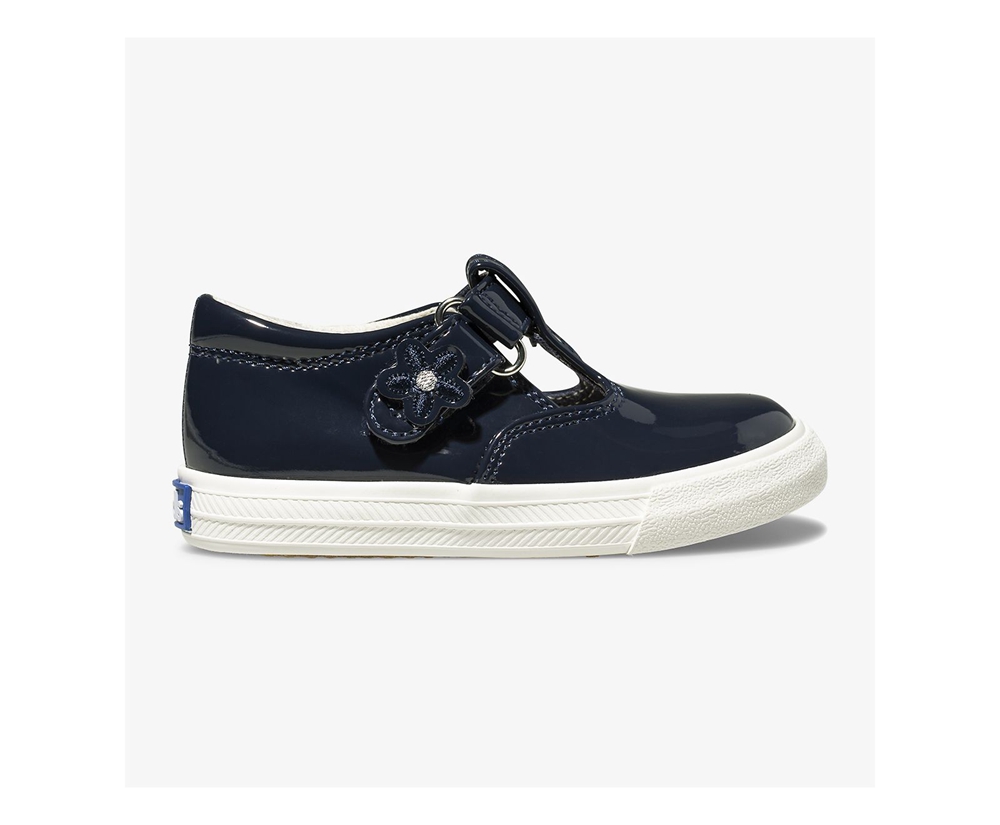 Keds Kids Slip Ons Navy - Daphne Patent - 085AENWQJ